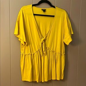 Torrid tie front blouse